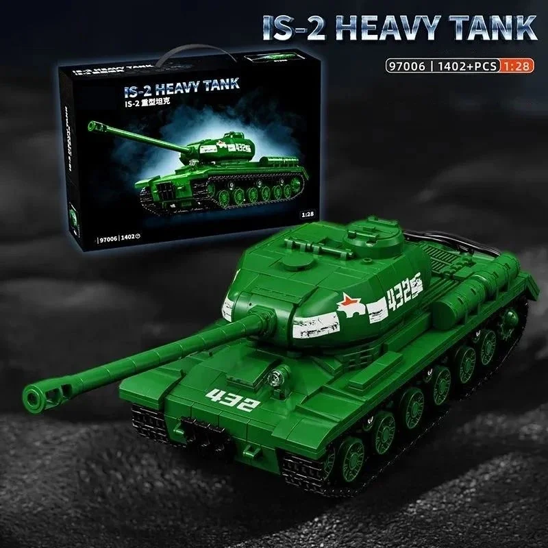 

IS-2 Heavy Tank Building Blocks Tank Armored Vehicle Bricks Model Toys Handmade DIY Series MOC Creative Model Birthday Gift MOC