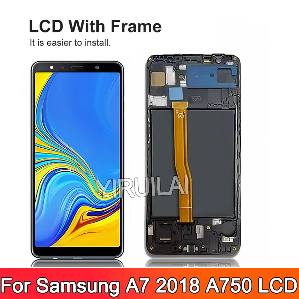 TFT For Samsung Galaxy A7 2018 A750 LCD SM-A750F A750F A750 LCD display touch screen Digitizer Replacement