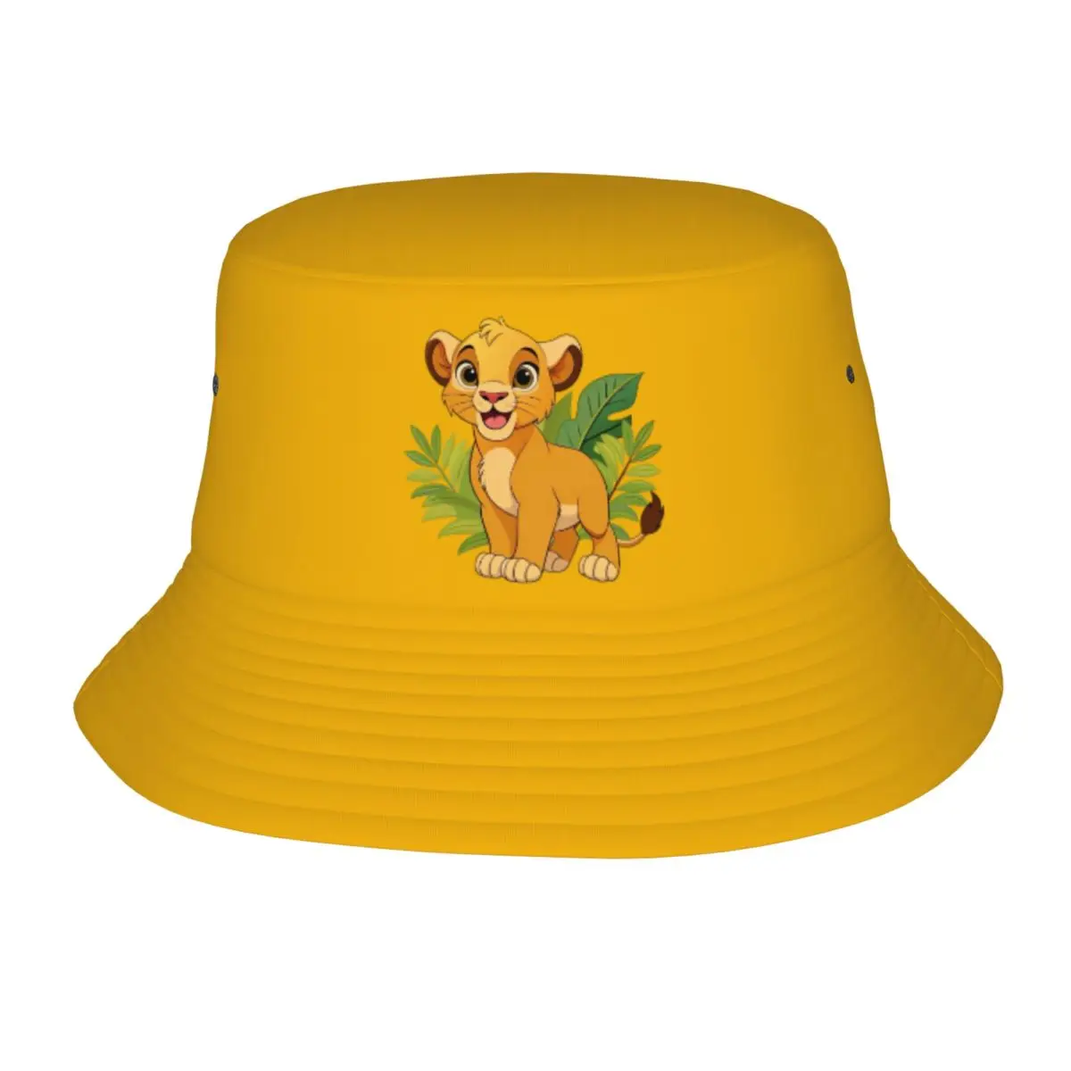 

Панамы Leaf Simba The Lion King для женщин, пляжная шляпа от солнца, повседневная защита от ультрафиолета для кемпинга, рыбалки, шляпа Boonie Hat