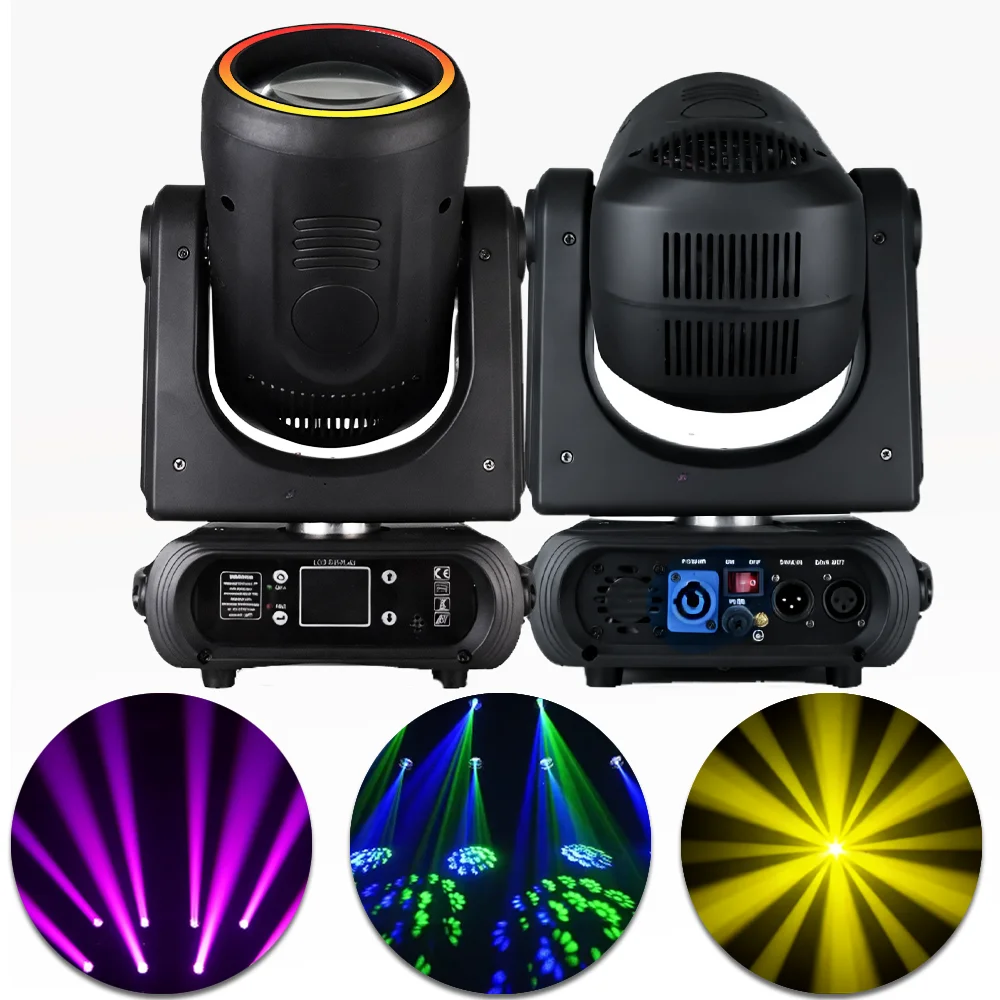 

250W LED Beam Moving Head Light With LED Halo Light Effect Bar DJ Discos Night Club Wedding Party Stage Event Show