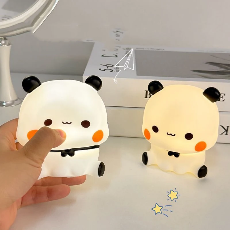 Panda LED Night Light Cute Night Light Lamp Bedroom Timing Lamp Decoration Bedroom Living Room Decorative
