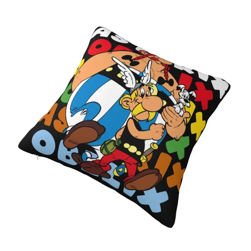 Custom Asterixs And Obelixs Adventure Comic Nordic Throw Pillow Covers Sofa Cushion