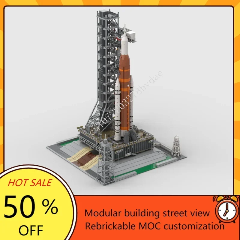 5513PCS Space Launch System NASA Artemis Modular MOC Creative street view Model Custom Puzzles Architecture DIY Model Toy Gifts