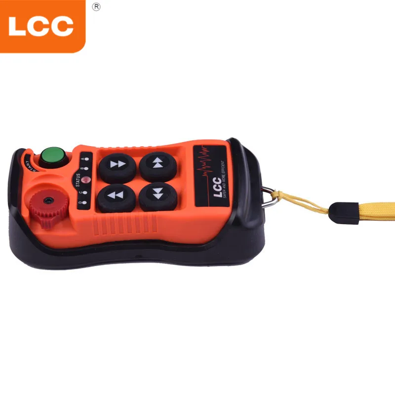 Fabricante LCC QA400 Transmisor y receptor de radio de grúa de una sola velocidad de 4 canales Control remoto con interruptor inalámbrico