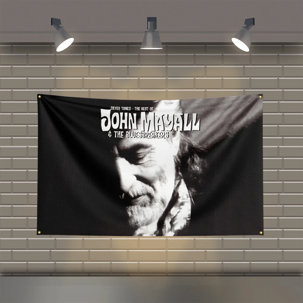 3x5 Ft J-John Mayall & The Bluesbreaks Heavy Metal Band Flag Rock Music Wall Banner for Bedroom Studio Bar Concert Outdoor Decor