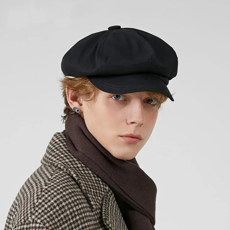 

Beret men's trendy brand versatile newsboy hat painter hat British retro hat octagonal hat for men and women