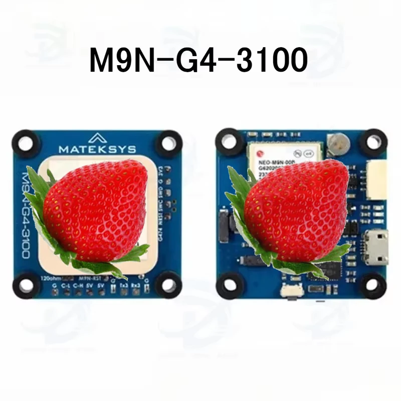 MATEKS Mateksys GNSS M9N-G4-3100, module GNSS GPS U-blox NEO-M9N, prend en charge les interfaces de communication CAN, UAVCAN et UART/MSP.