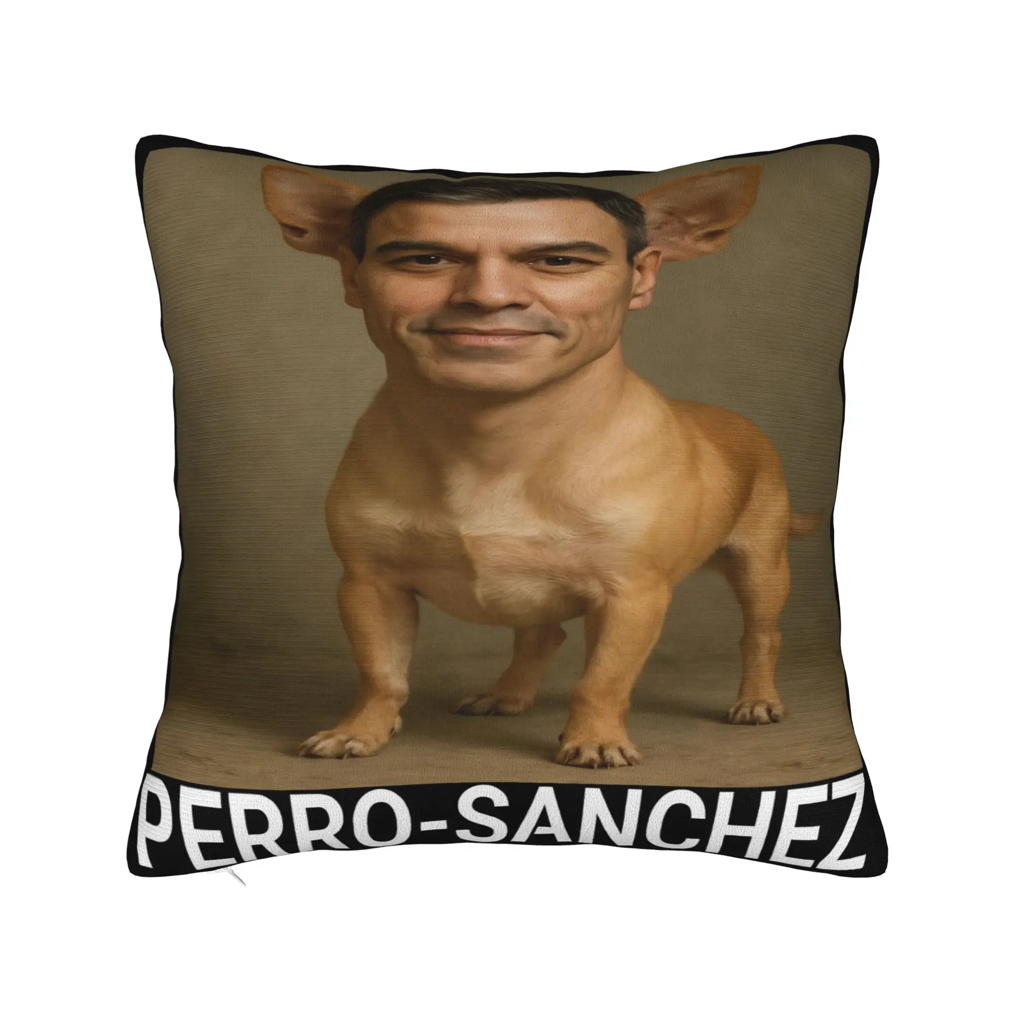 Funda de almohada divertida de Pedro Sanchez, funda de almohada cómoda para silla de sala de estar, funda de cojín de moda
