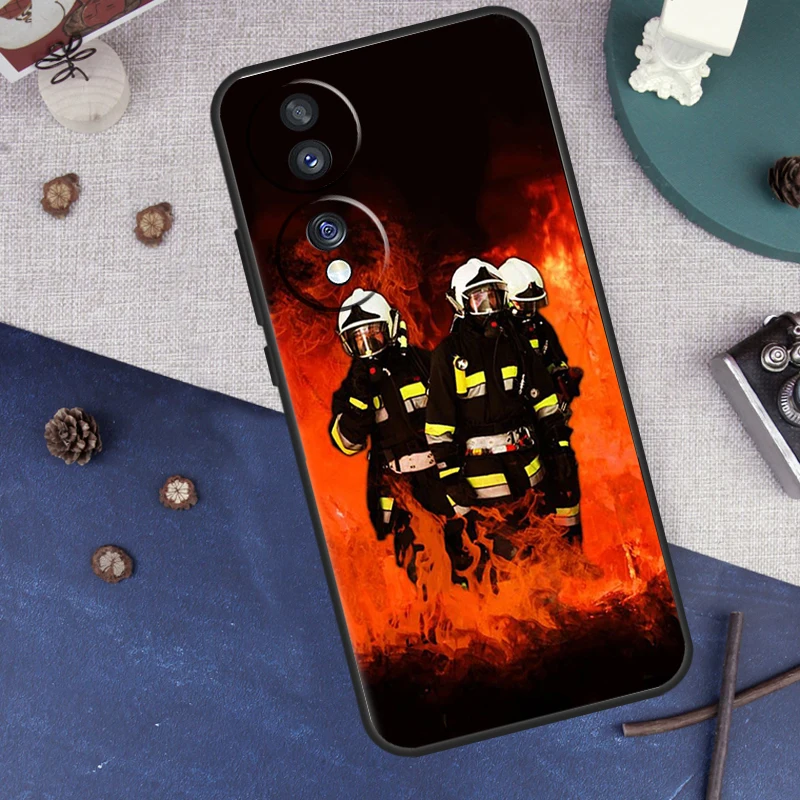 حافظة رجال الإطفاء Heroes لهاتف Honor 200 Pro 50 70 90 X8a X9a X8 X9 X8b X9c X9b Honor Magic 7 Lite 5 6 Pro