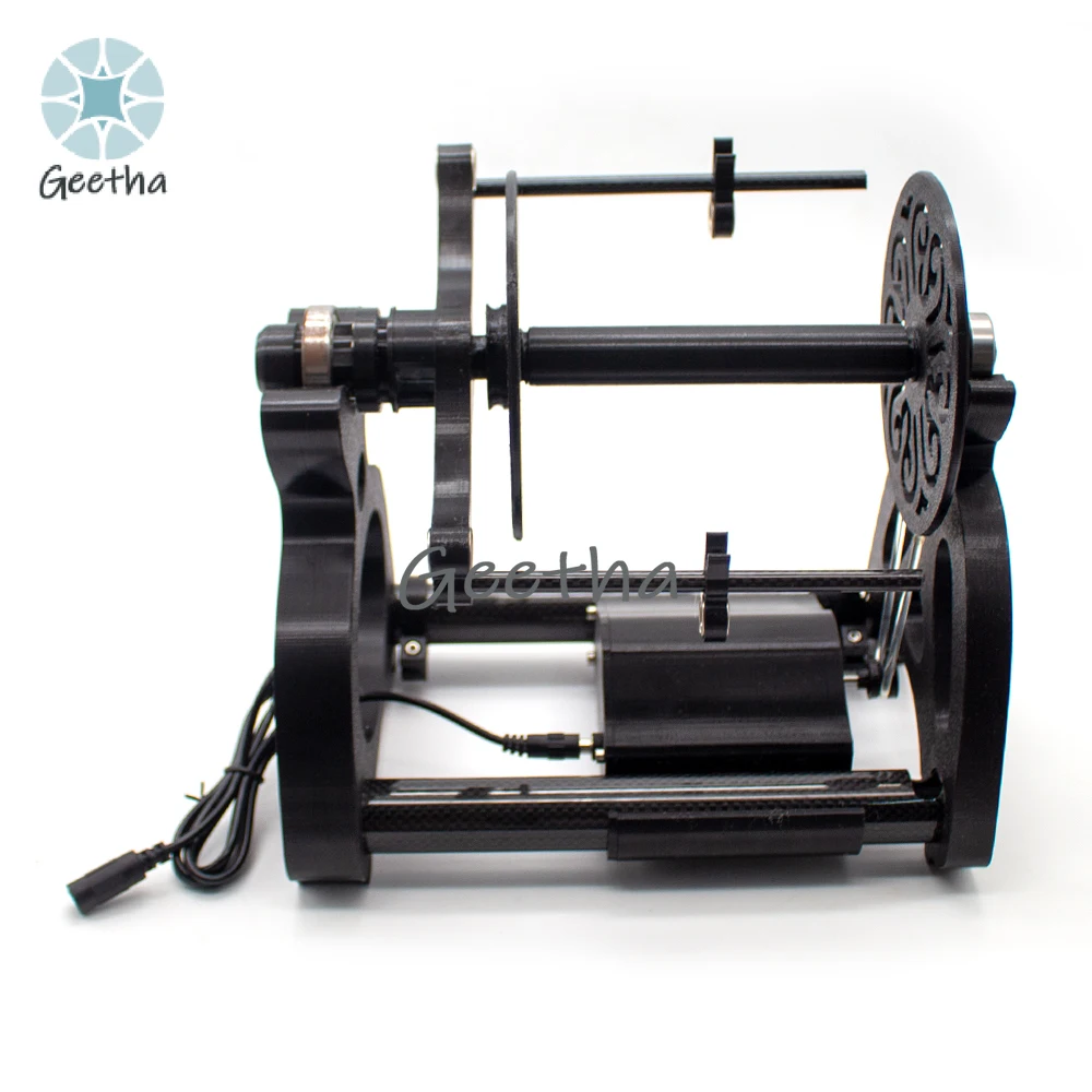 AC100-240v Household Digital Display Mini Electric Spinning Wheel, Wool Fibre Twisting, Forward and Reverse