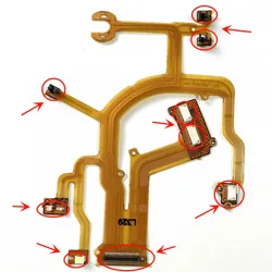 NEW Lens Back Main Flex Cable For CANON Powershot G10 G11 G12 Digital Camera Repair Part With Switch