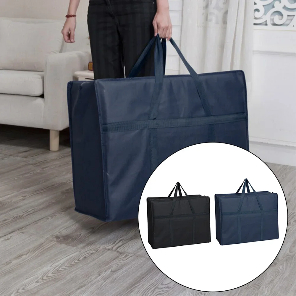 

Outdoor Storage Bag Oxford Cloth Bag Sturdy Construction Reinforced Handles Sealed Chain Closure Black Outdoor