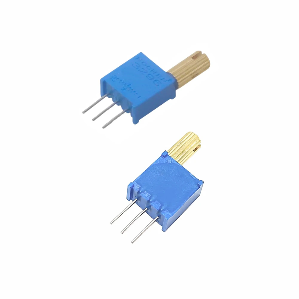 10PCS 3296W Multi-turn Adjustable Potentiometer 103 503 104 203 1K 2K 5K 10K 20K 50K 100K 200K 500K 1M Metal Shaft Long Handle