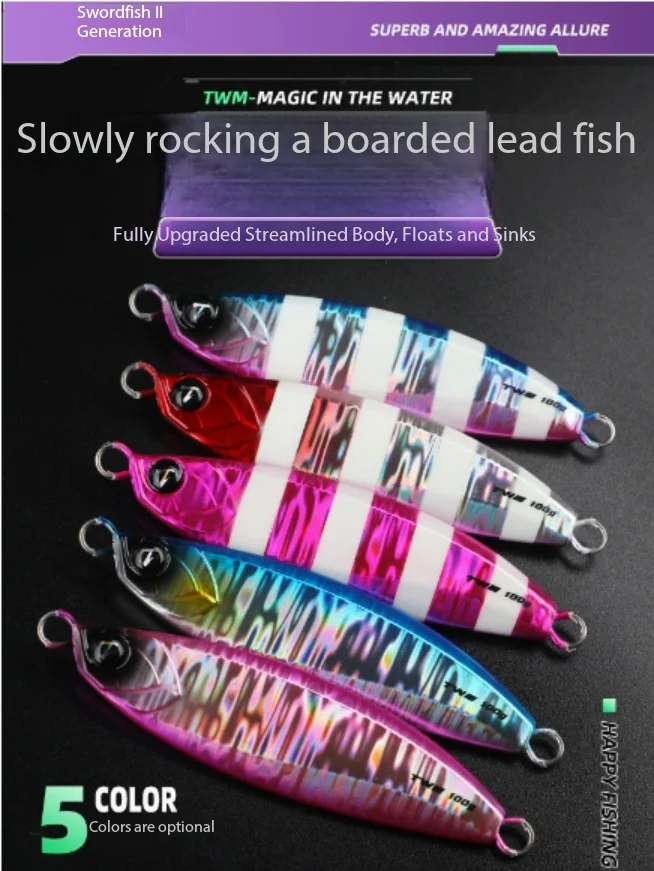 

Raptor 2nd Gen Laser Luminous Metal Jig Bionic Hard Lure For Offshore Boat Sea Fishing Mackerel Hairtail Saltwater Tackle