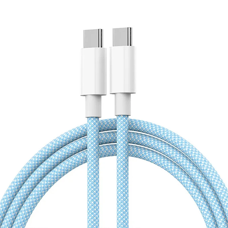 USB-C naar Type C Kleur Kabel Voor Apple iPhone 15 PD 60 W Snel Opladen Voor Huawei Xiaomi Samsung Type C Weven Kabel Accessoires