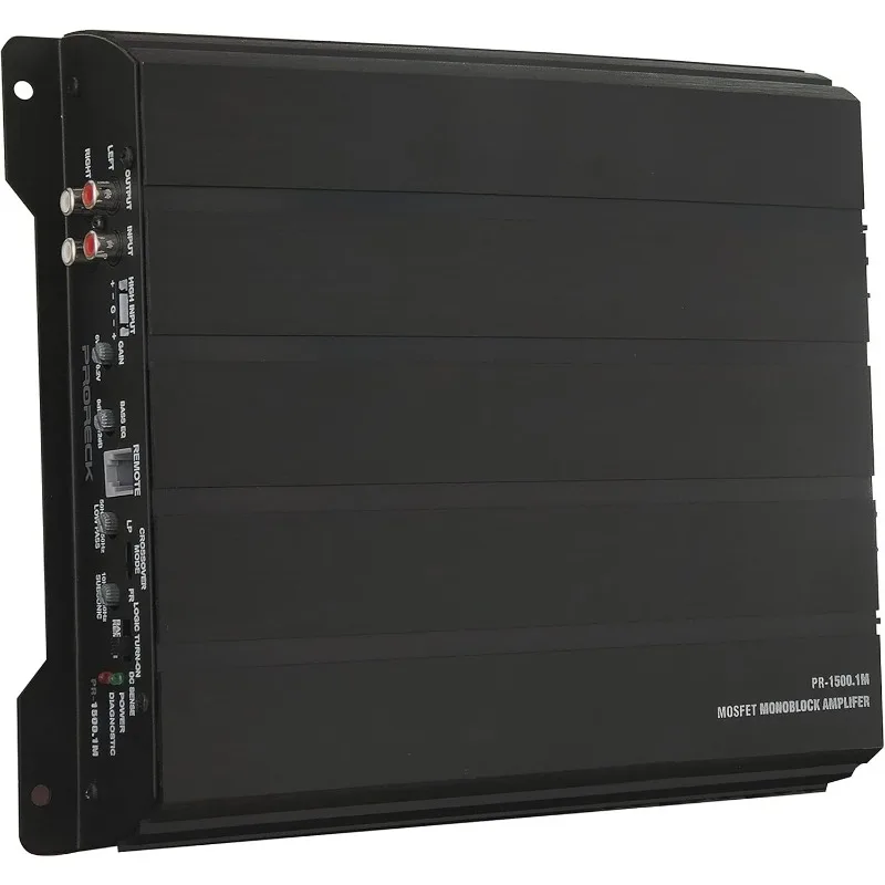 PR-122M Custodia audio per subwoofer per auto doppia da 1500 W da 12 pollici con subwoofer, amplificatore mono block e kit di installazione cablaggio