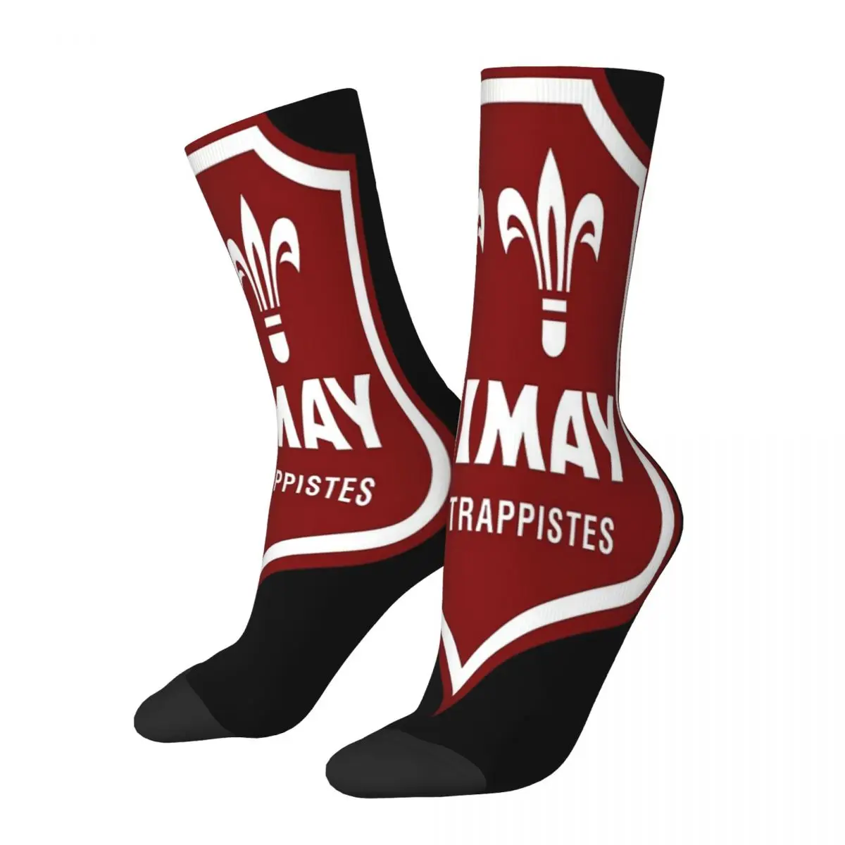 Calcetines transpirables con estampado 3D para hombre y mujer, medias Unisex con logotipo de Chimay de Bélgica, cerveza tradicional, tendencia de moda, regalos