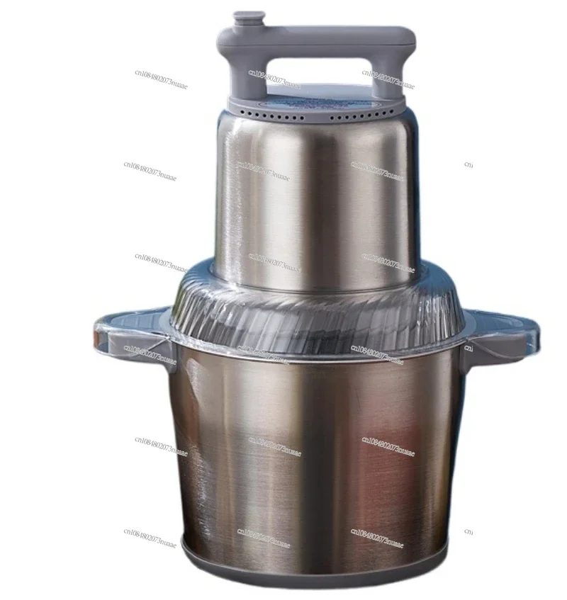 220V Electric Meat Grinder Multifunctional Commercial Household Stainless Steel Meat Grinder Two-speed Adjustment Machine