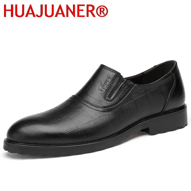 

Quality Classic Designer Slip on Oxford Men Dress Shoes Luxury Genuine Leather Black Wedding Shoes for Male Luxury Loafers Man