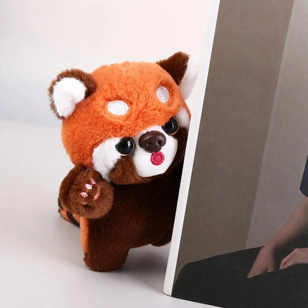 Cartoon Red Panda Plush Keyring Plush Stuffed Toys Kawaii Animal Plush Pendant Soft Cute Red Panda Plushies Pendant