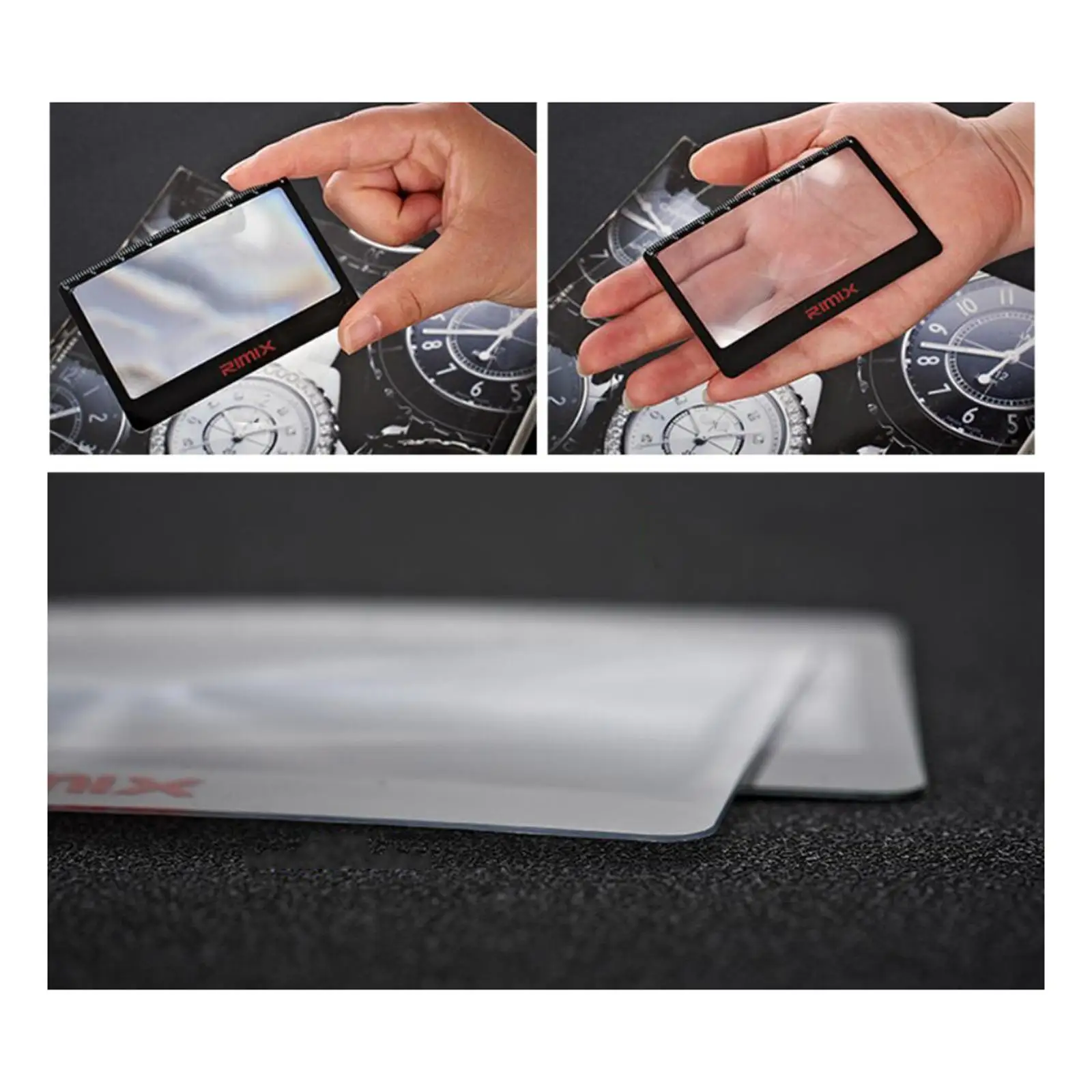 Card Size 3x Magnifying Glass, Reading Magnifying Glass Has 3x Lens Pocket