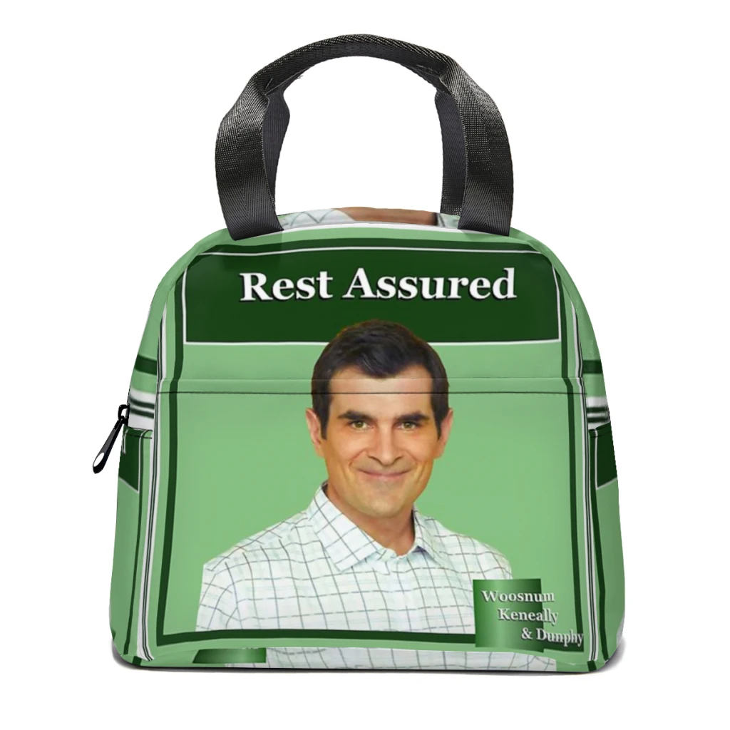 

Phil Dunphy rest assured Lunch Bag for School Waterproof Picnic Thermal Cooler Insulated Lunch Box Women Kids Tote Bags