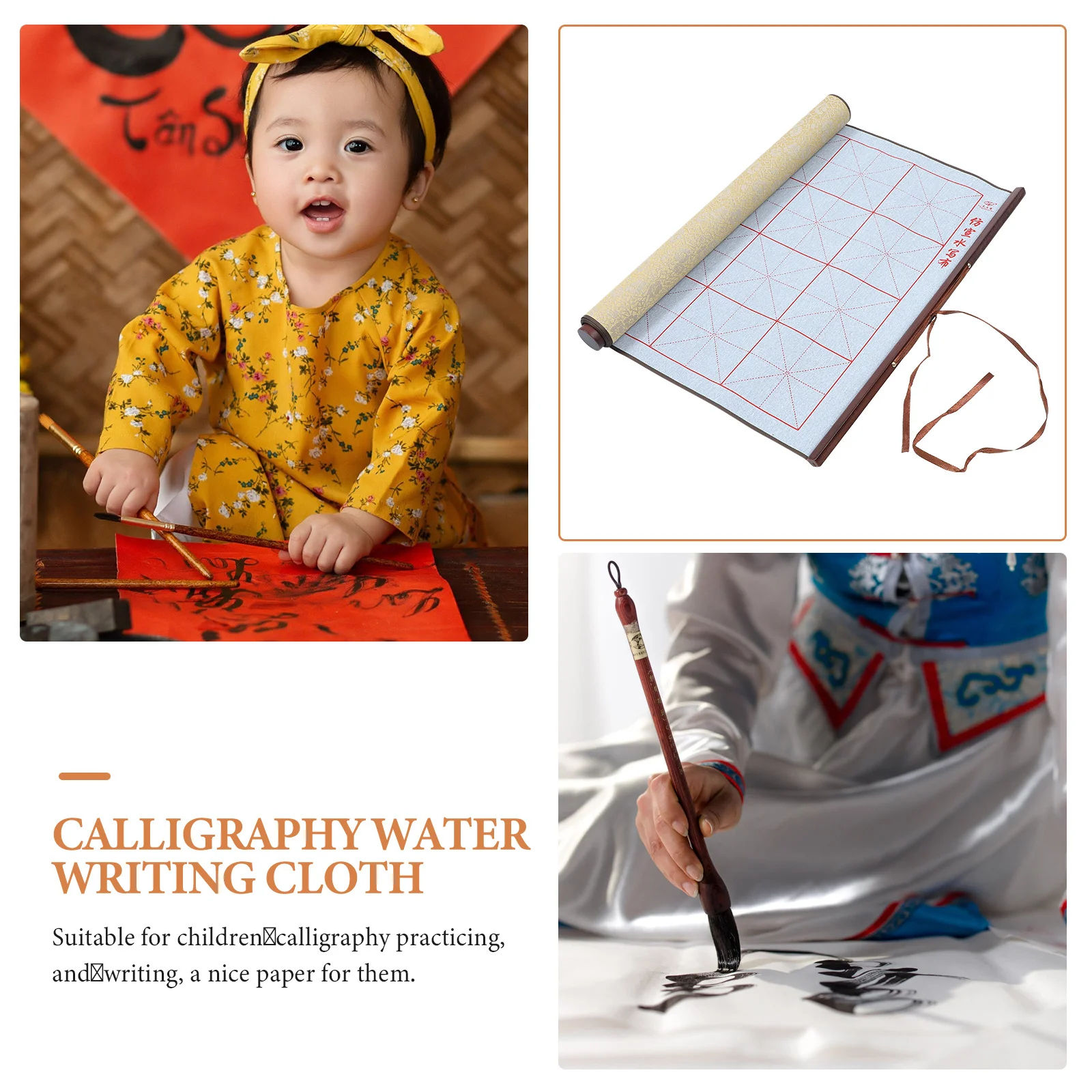 1 Buah Gulungan Latihan Kaligrafi Kinerja Stabil Layanan Panjang Penyerapan Sedang Gulungan Perlengkapan Kaligrafi Rumah