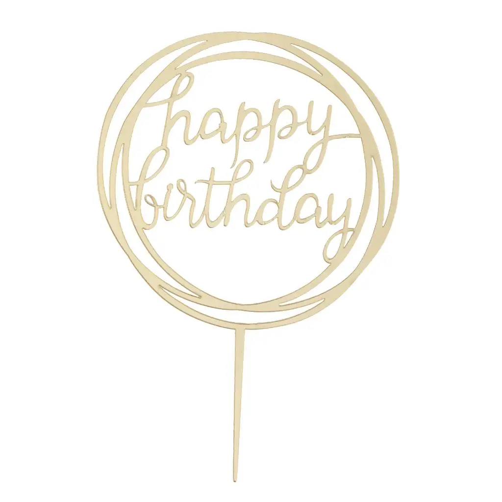 EIN Kristall Geburtstagstorte Topper Legierung Kuchen Dekoration Gold Custom Topper für Baby erste Jahr Feier