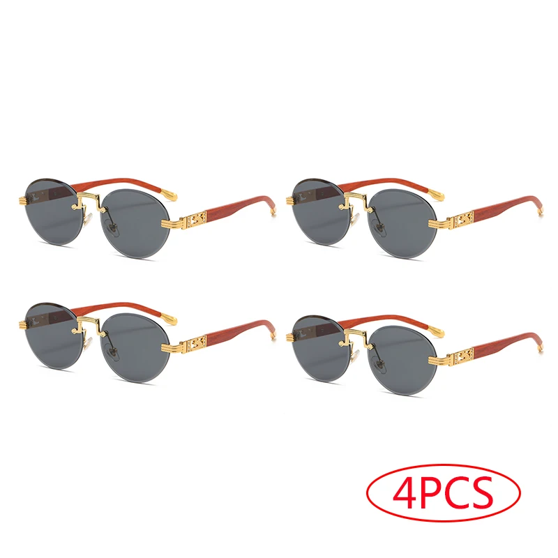 

New Arrival 4-Piece Assorted Color Trendy Eyeglasses Set Fashionable Optical Glasses for Men And Women