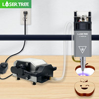 LASER TREE 5W Laser Module with Air Assist 450nm Fixed Focus TTL Blue Light Laser Head for DIY CNC Cutting Engraving Machine