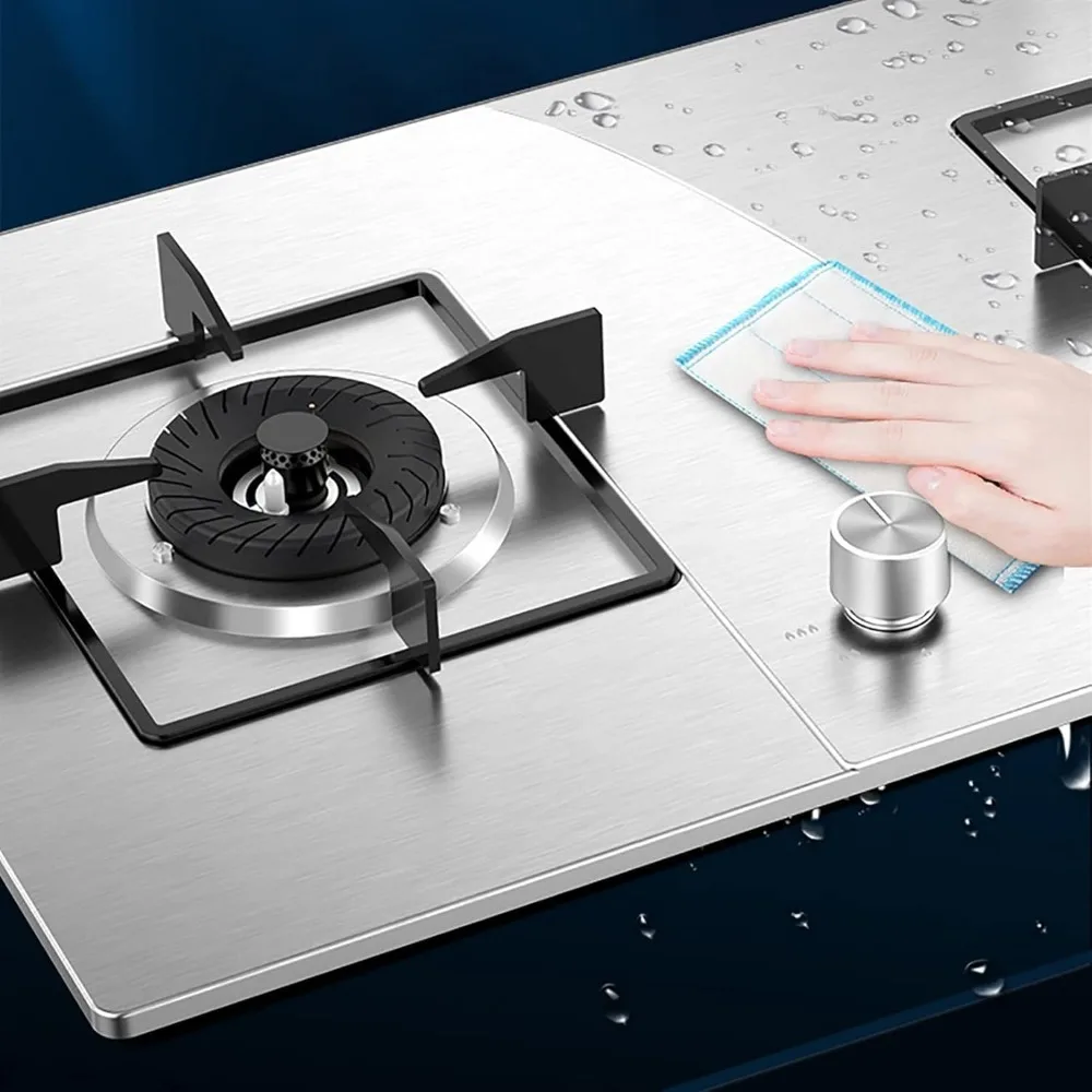 業務用ガスコンロ 4.2KW ガスコンロ ビルトイン 72cm 2口 家庭用キッチン調理器具 正方形鋳鉄鍋ホルダー＆炎付き