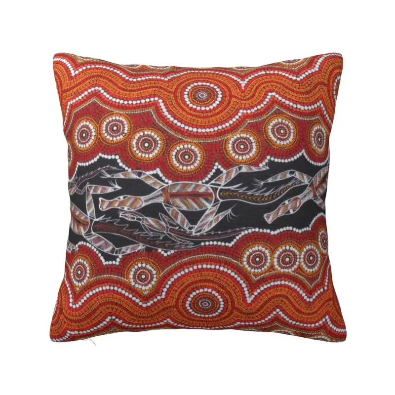 

Custom Luxury Australian Aboriginal Art Cushion Cover Velvet Pillow Case