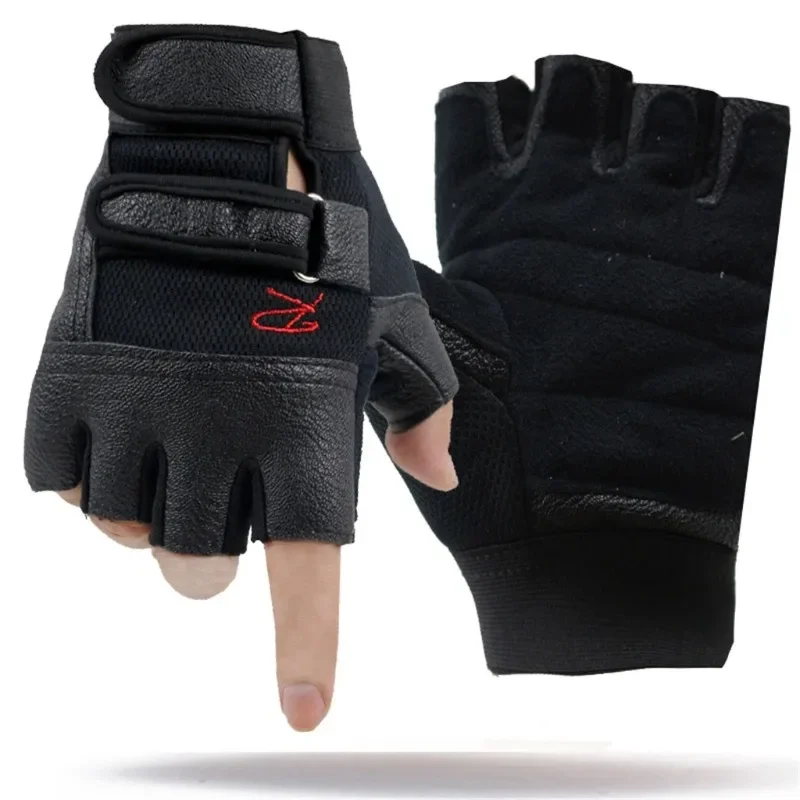 Men Women Gym Gloves Weight Lifting Bodybuilding Weight Lifting Gloves Fitness Training Gloves with Lengthen Wrist Straps