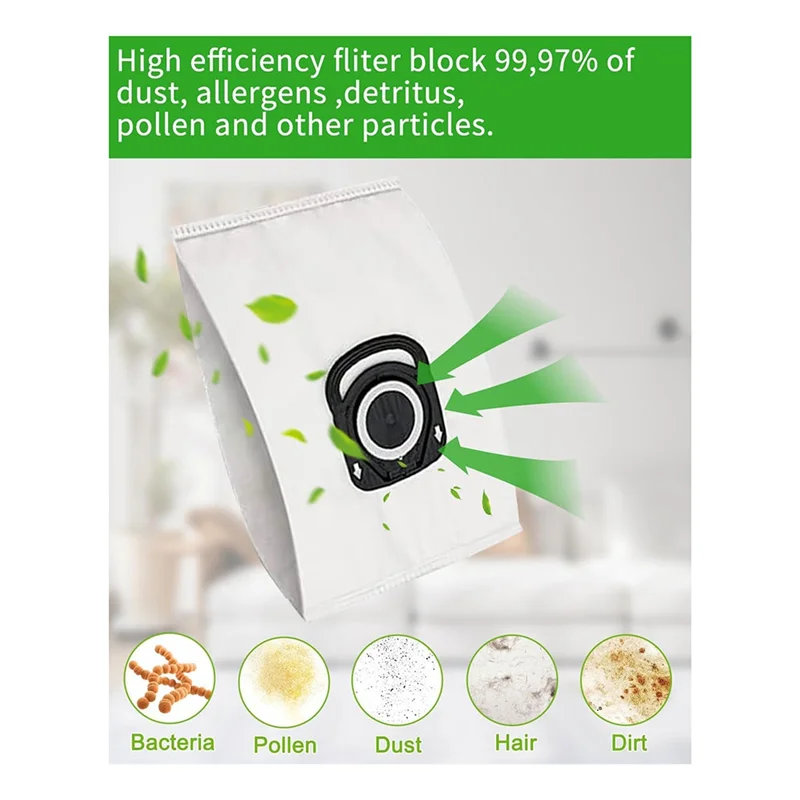 TAIGH-Vacuum Cleaner Bags For Rowenta Hygiene+ ZR200520 ZR200720, Suitable For Compact Power, X-Trem Power