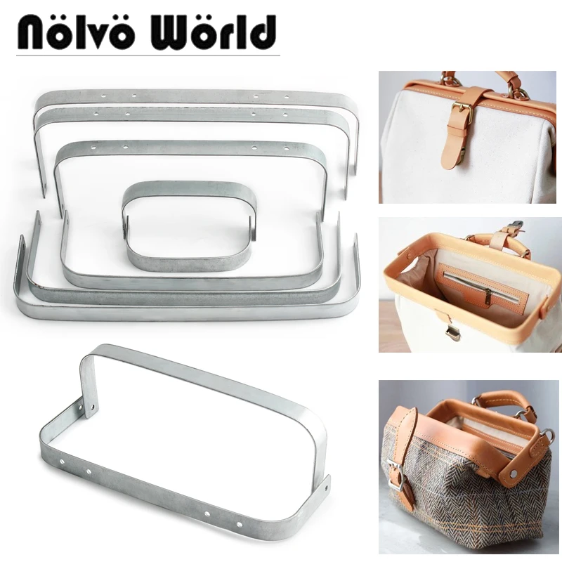

2/4/10sets 5 Size Woman Doctor Purse Frame Metal Aluminium Tube Frame Bag Handle Clutch Bag Parts Frames
