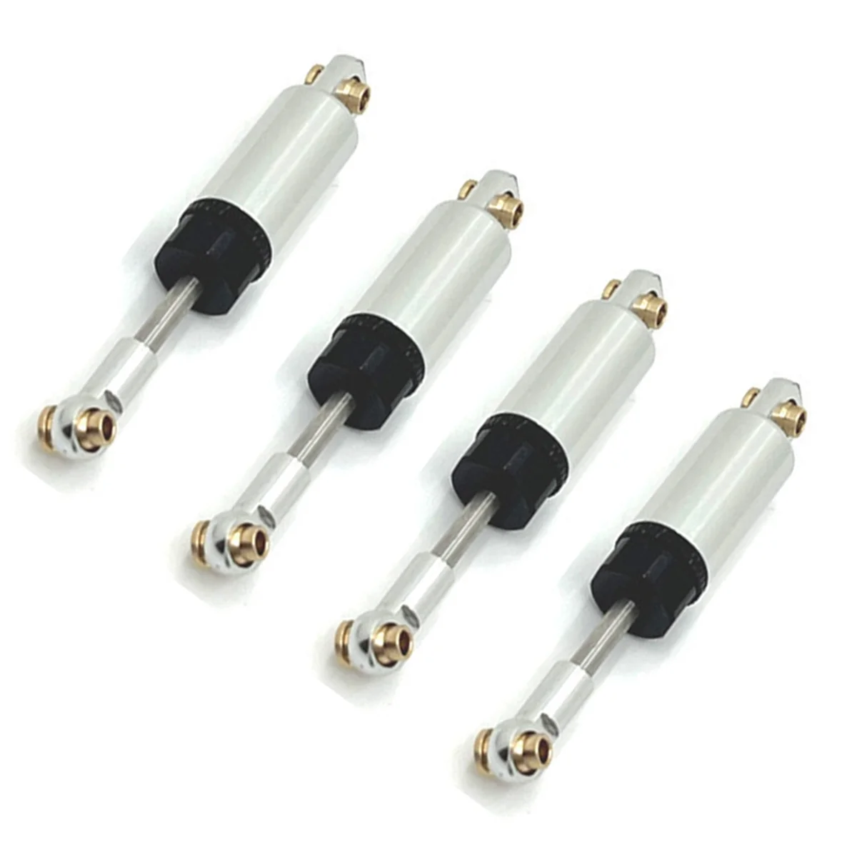 4PCS Hydraulic Shock Absorber for MN 1/12 D90 MN82 LC79 MN78 for WPL 1/16 C14 C24 C34 C44 RC Car Upgrades Part Silver