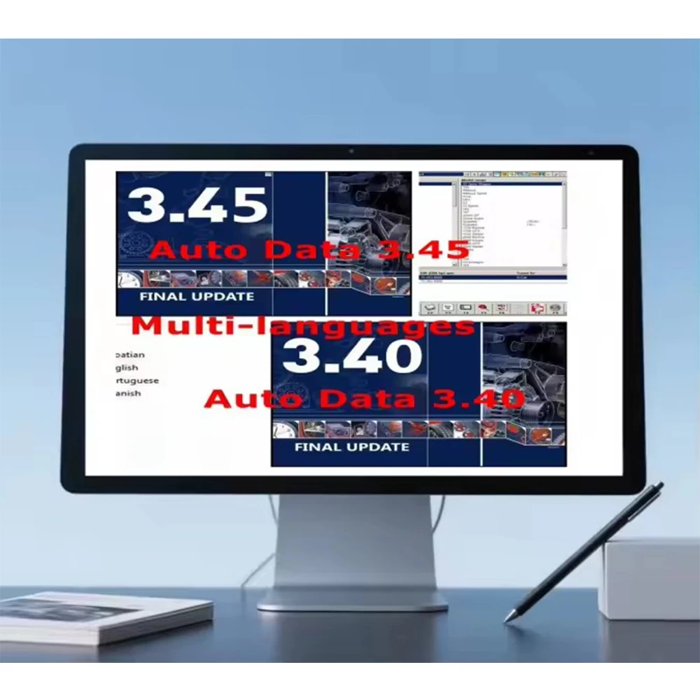 

2025 Hot Auto Repair Software AUTO DATA 3.45 Diagramas de cableado datos con instalación de vídeo AutoData 3.45 Unidad USB de CD