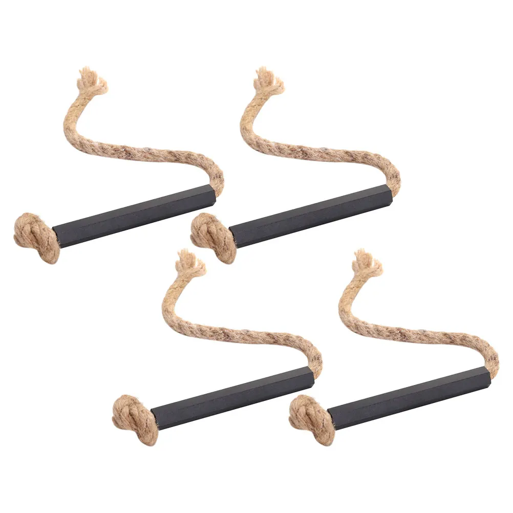 

4pcs Fire Starter Rope Camping Hiking Backpacking Picnic Emergency Outdoor Survival Beeswax Flax Igniter Six Sided Braided