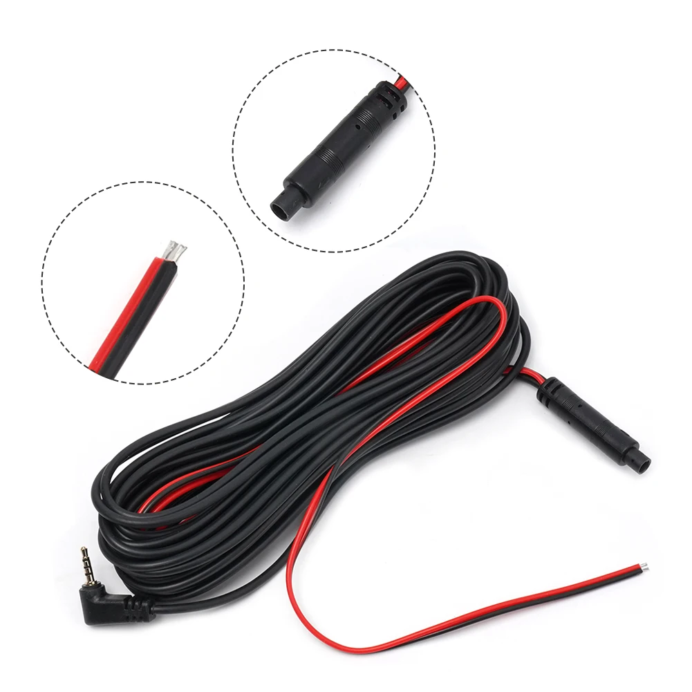 Dash Cam Cable Extension Cable Extension Cable Line Rear View 1 Piece 10 Meters 4 Pin AV Cable Camera Car DC 12V