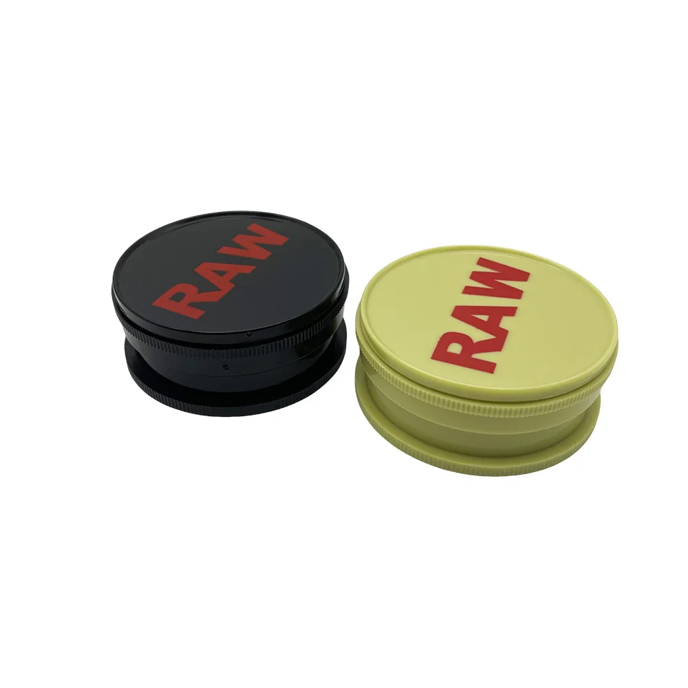 60MM Plastic Tobacco Grass Grinder Simple Herb Mill Magnetic Closing Cap 2 Layers Plastic Mill Crusher For Smoking Accessories - view 5