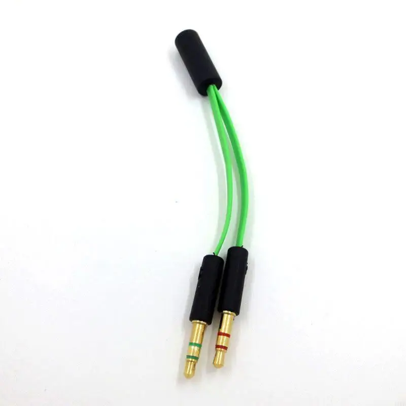 J1HD afneembare hoofdtelefoonadapter splitterkabel voor computers, gamingheadsets, audiokabelkabel, hoofdtelefoonvervanging