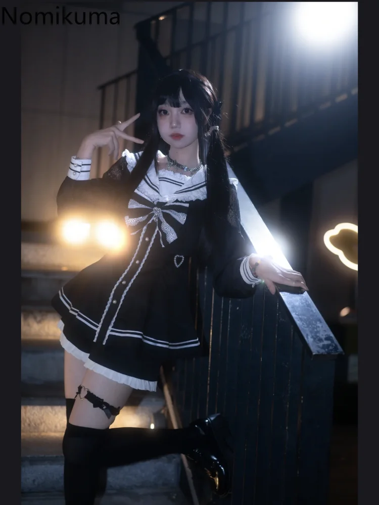 Zweiteilige Sets Damen-Outfits, Preppy-Stil, Matrosenkragen, hohe Taille, Tunika-Kleid, weites Bein, Shorts, Anzug, schickes süßes Set, Roupas Femme