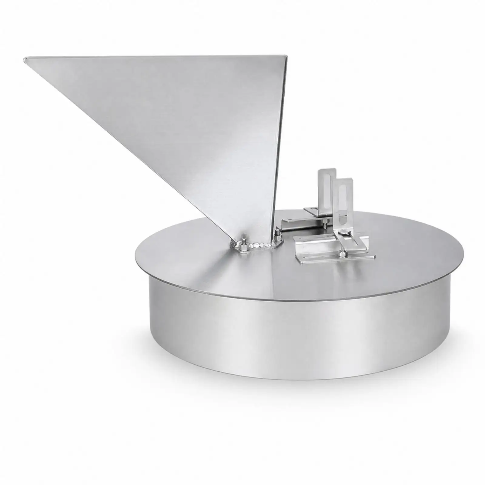 Feed Base Durable Grain Milling Station with Funnel Two Discs and Mesh for Angle 100 180