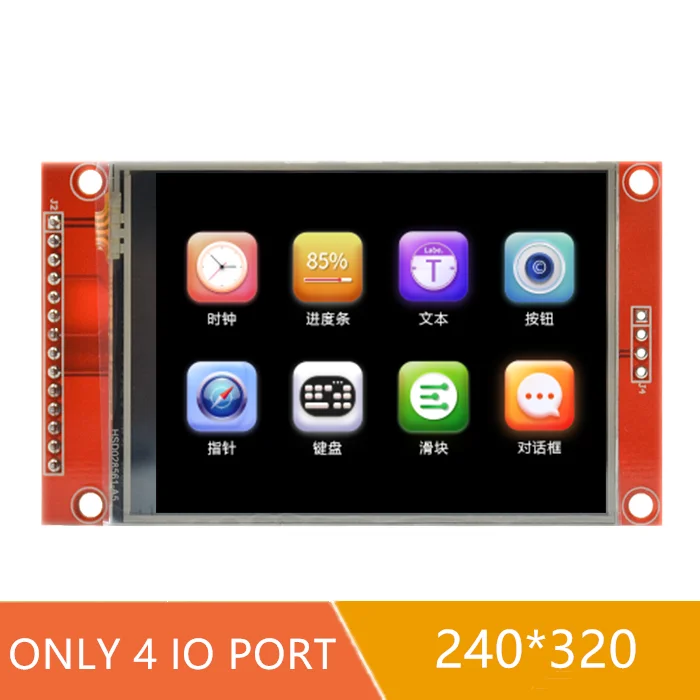 2.8 Inch SPI TFT LCD Touch Panel ILI9341 Chicp Serial Port Module With PCB 240x320 SPI Serial Display