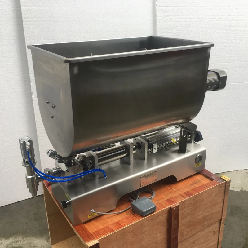 

Including Tariffs Manufacture Direct Sale Honey Chocolate Ketchup Viscous Liquid Semi-auto Mixing Stirrer Filling Machine