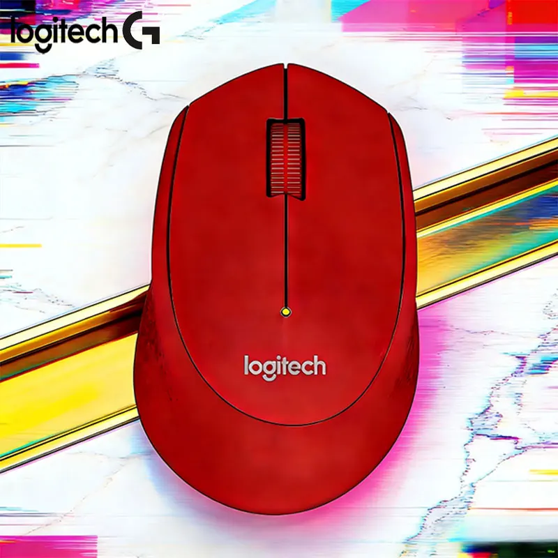 

Беспроводная бесшумная красная мышь Logitech M280 с несколькими позициями захвата на выбор, обменное давление с руками во время работы
