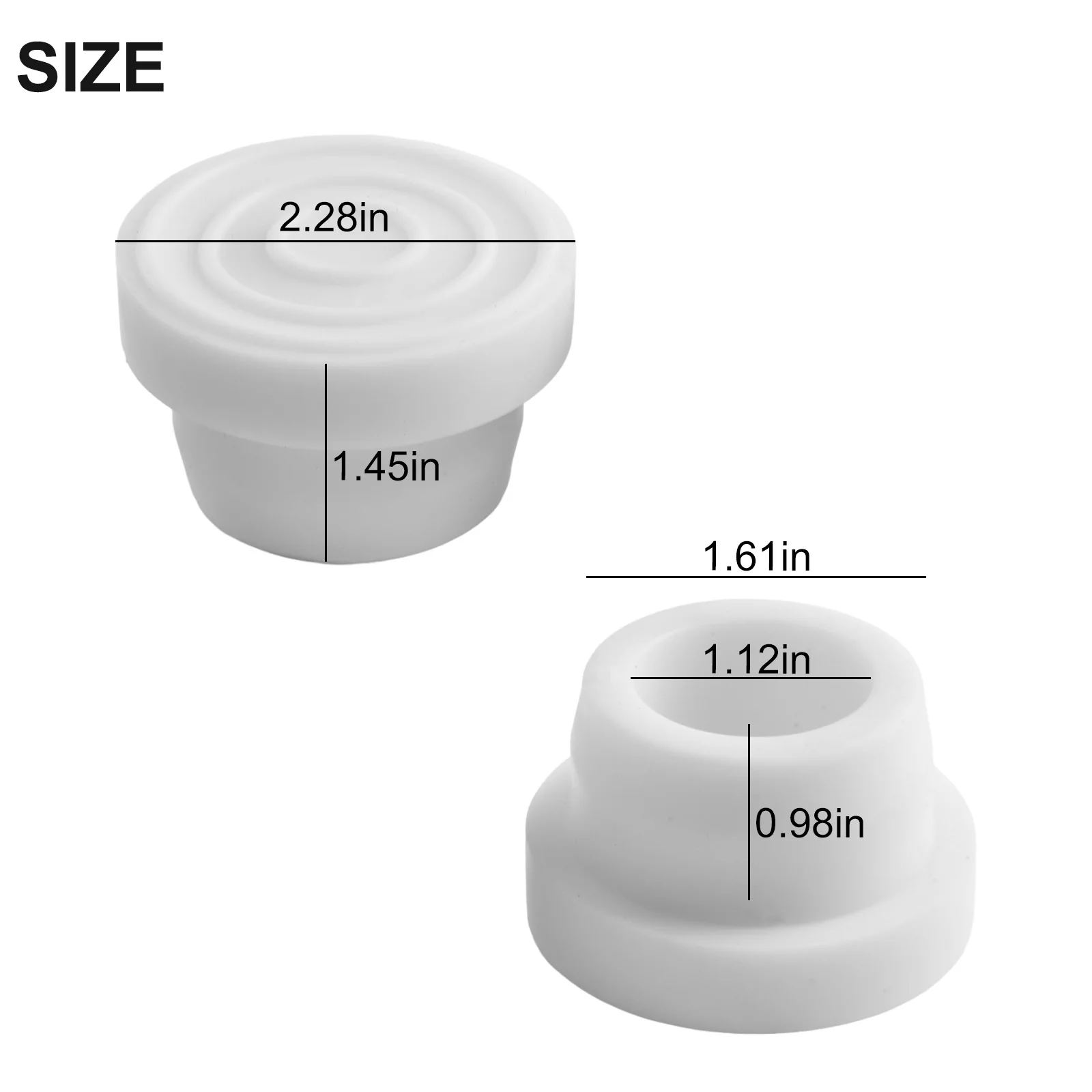 Replacement Part Ladder Bumpers For 1.9 Inch Non-slip Outside Protecting Swimming Pool Rubber 2-Pack High Quality