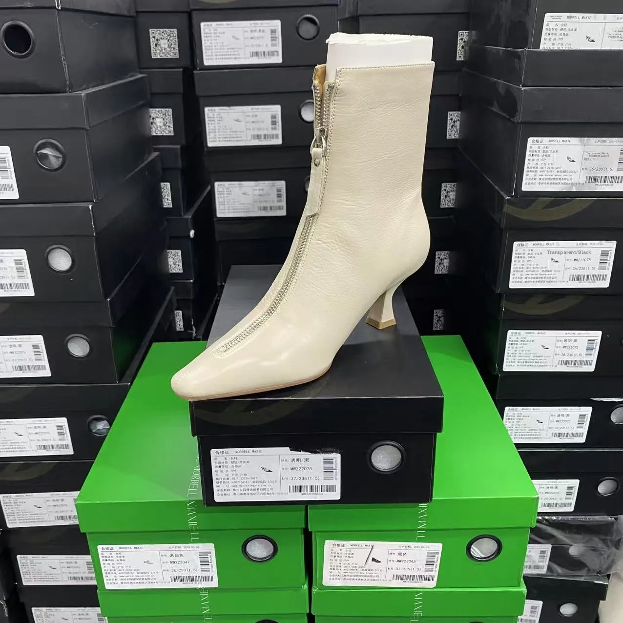 

Кожаные ботинки с квадратным носком и молнией спереди, люксовый бренд, коричневые, модные, молодежные, всесезонные, на среднем каблуке