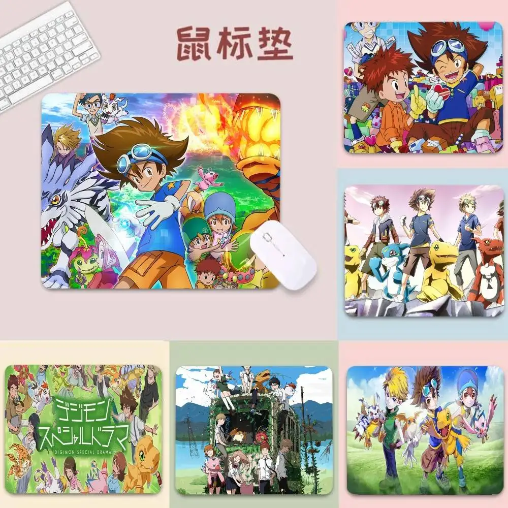 

Милый мультяшный коврик для мыши с дизайном Digimon Adventure, утолщенный, для игровой клавиатуры, декор для комнаты подростков и девочек