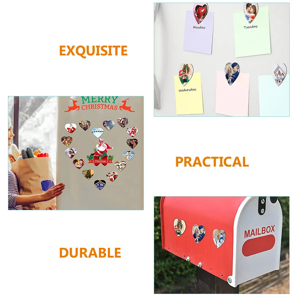 

30Pcs Blank Sublimation Heat Transfer Refrigerator Magnets Magnetism DIY Heat Press Magnetic Fridge Stickers for Home